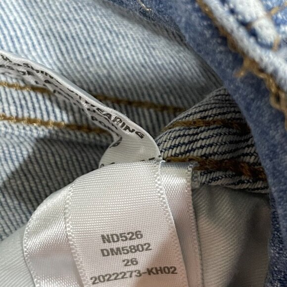 Madewell Jeans Womens 26 Stovepipe Euclid Wash Stretch Crop Medium Wash Straight - Picture 7 of 15